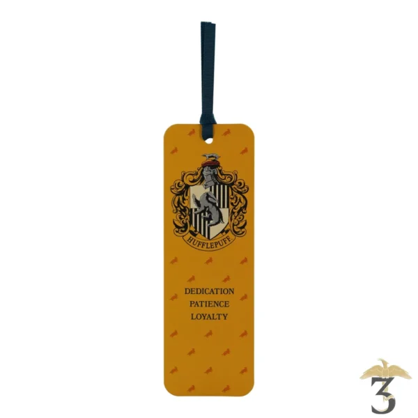 Marque-page en papier poufsouffle – harry potter - Les Trois Reliques, magasin Harry Potter - Photo N°1