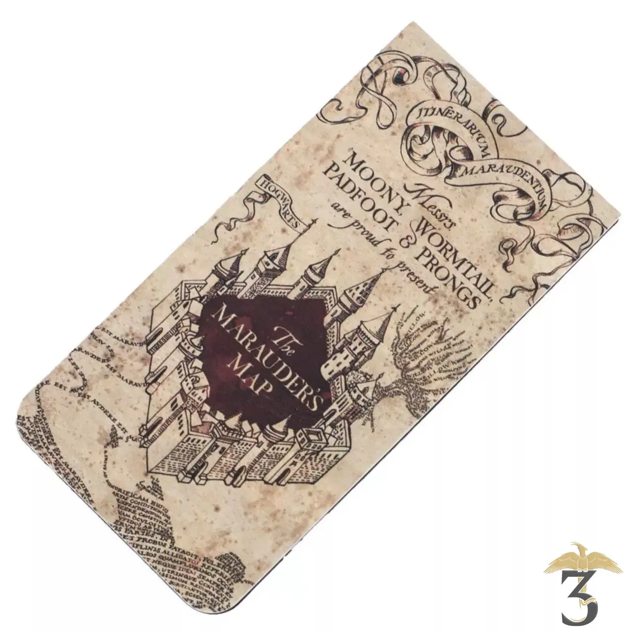 Marque-page magnétique carte du maraudeur – harry potter - Les Trois Reliques, magasin Harry Potter - Photo N°2
