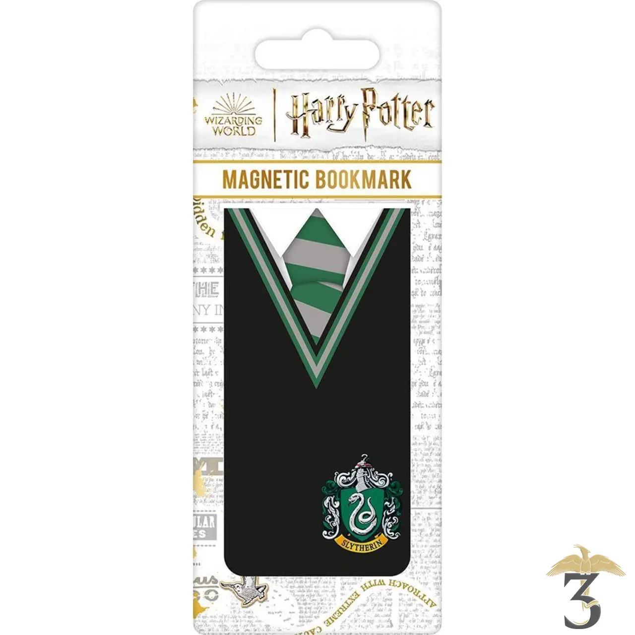 Marque-page magnétique serpentard – harry potter - Les Trois Reliques, magasin Harry Potter - Photo N°1