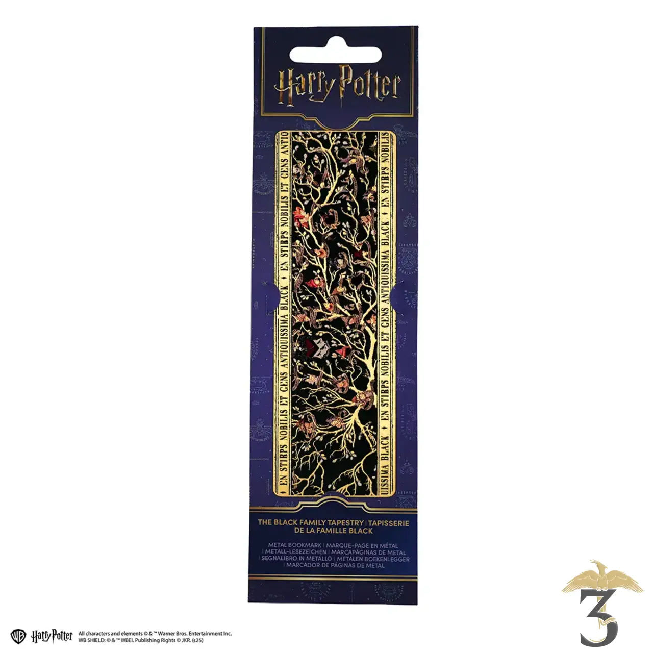 Marque-page métal – famille black – harry potter - Les Trois Reliques, magasin Harry Potter - Photo N°2