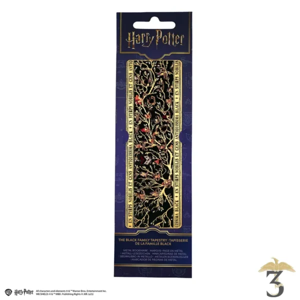 Marque-page métal – famille black – harry potter - Les Trois Reliques, magasin Harry Potter - Photo N°2