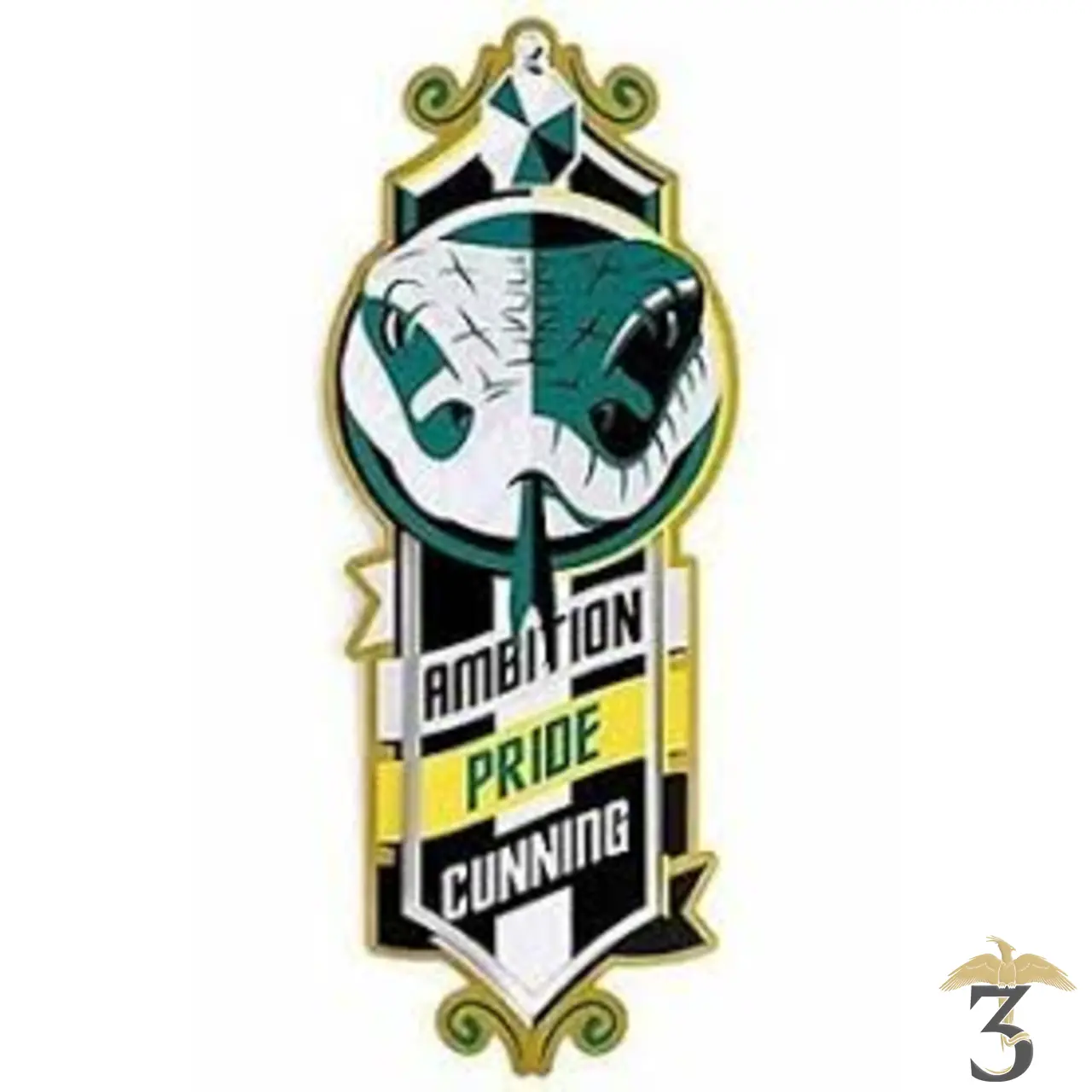 Marque-page métallique serpentard - Les Trois Reliques, magasin Harry Potter - Photo N°1