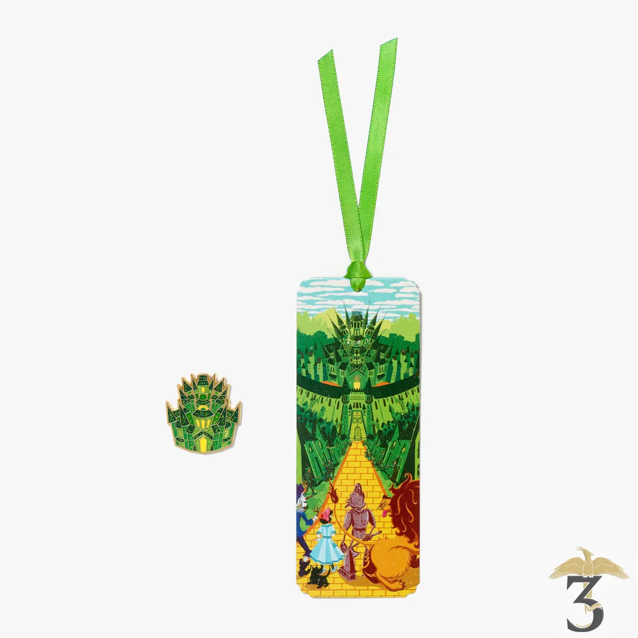 Marque-page + pin s minalima le magicien d oz - Les Trois Reliques, magasin Harry Potter - Photo N°1