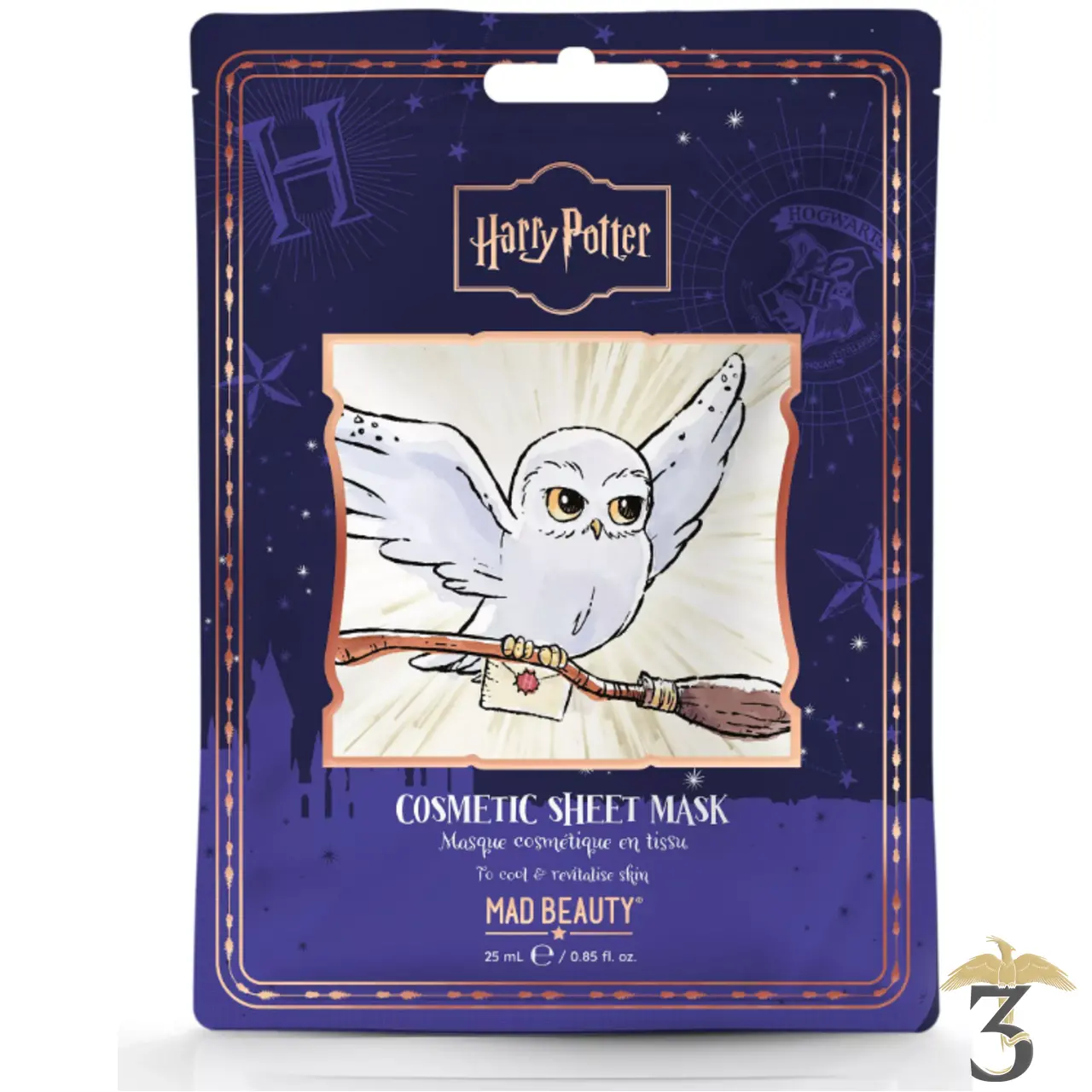 ​masque visage hydratant hedwige – harry potter - Les Trois Reliques, magasin Harry Potter - Photo N°2