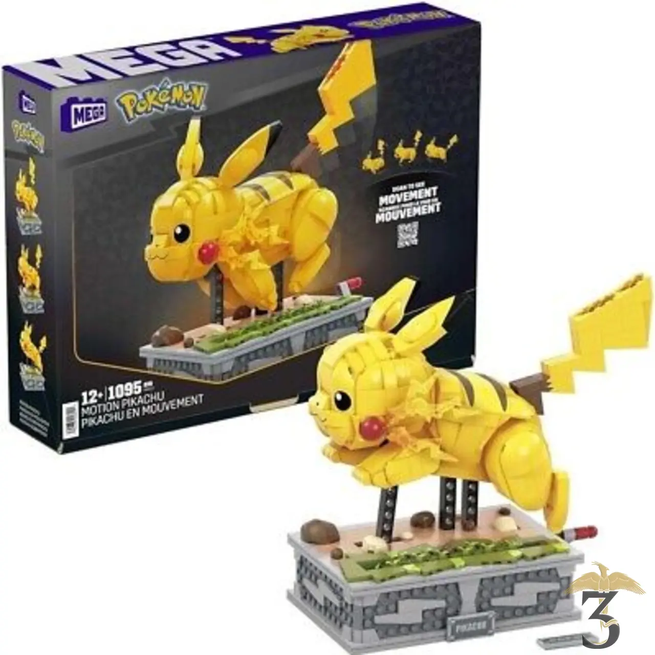 Mega coffret de construction pikachu 30 cm – pokemon - Les Trois Reliques, magasin Harry Potter - Photo N°2