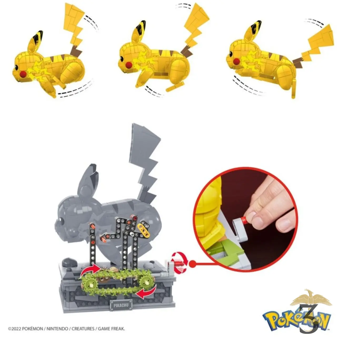 Mega coffret de construction pikachu 30 cm – pokemon - Les Trois Reliques, magasin Harry Potter - Photo N°3