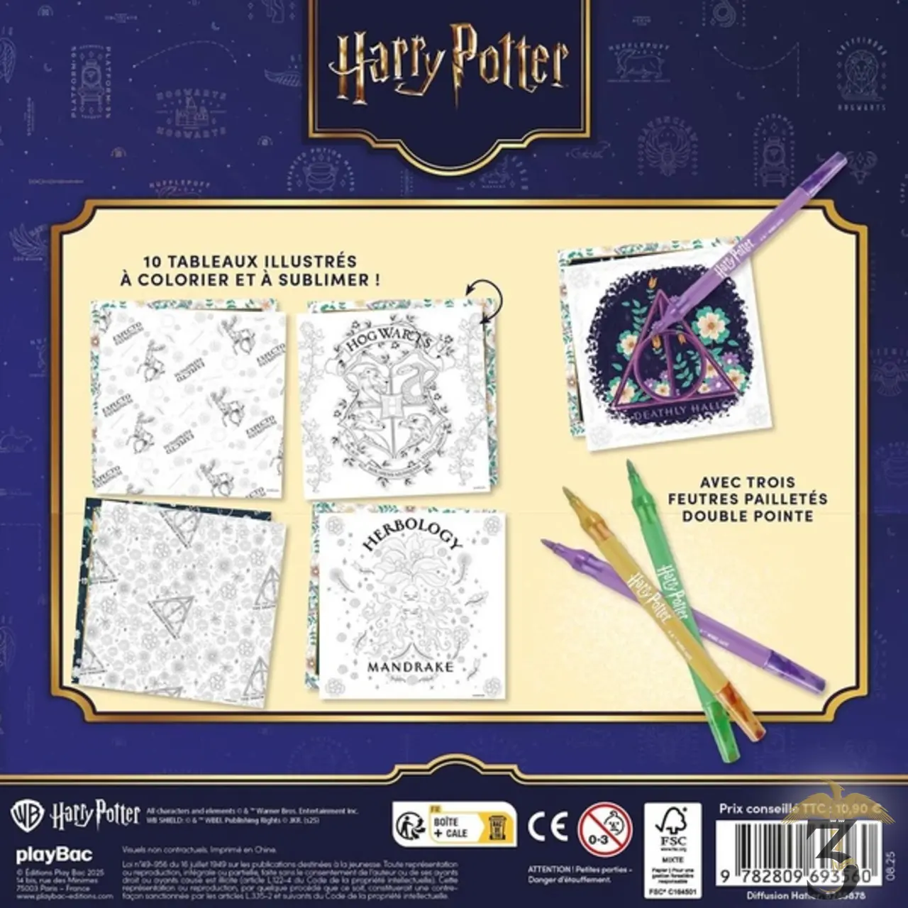 Mes tableaux à colorier – harry potter - Les Trois Reliques, magasin Harry Potter - Photo N°2
