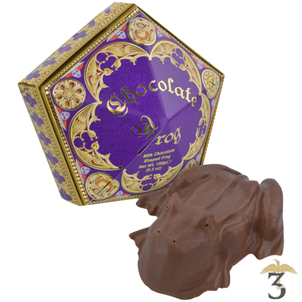 Milk chocolate frog + 1 wizard card 150g Les Trois Reliques