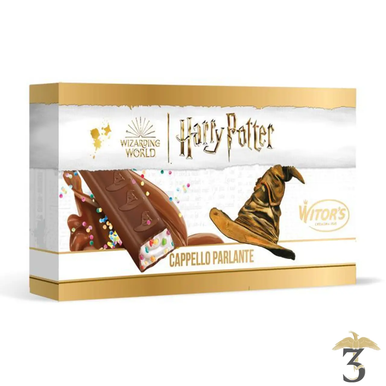 Mini barre chocolat au lait 100g – harry potter - Les Trois Reliques, magasin Harry Potter - Photo N°1