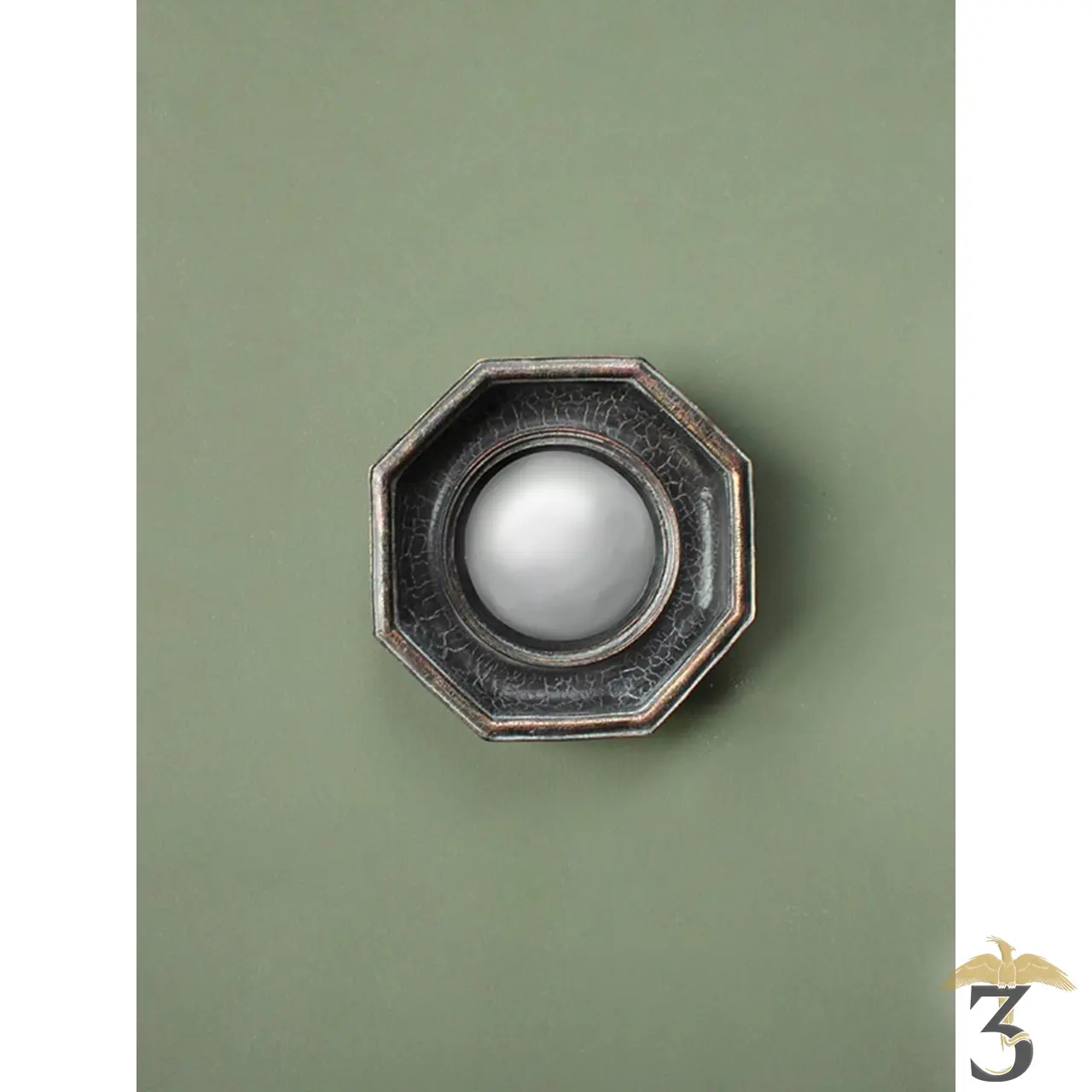 Miroir convexe octogonal patine noir - Les Trois Reliques, magasin Harry Potter - Photo N°2