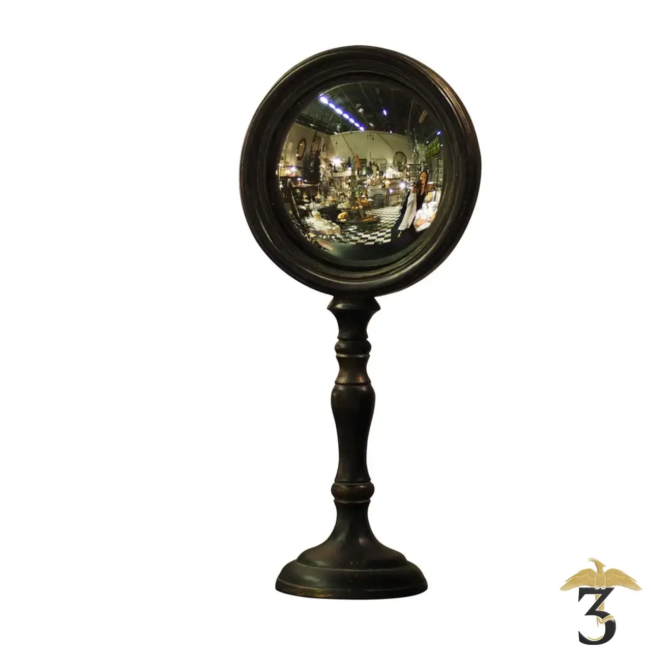 Miroir sorcière convexe sur pied - Les Trois Reliques, magasin Harry Potter - Photo N°1
