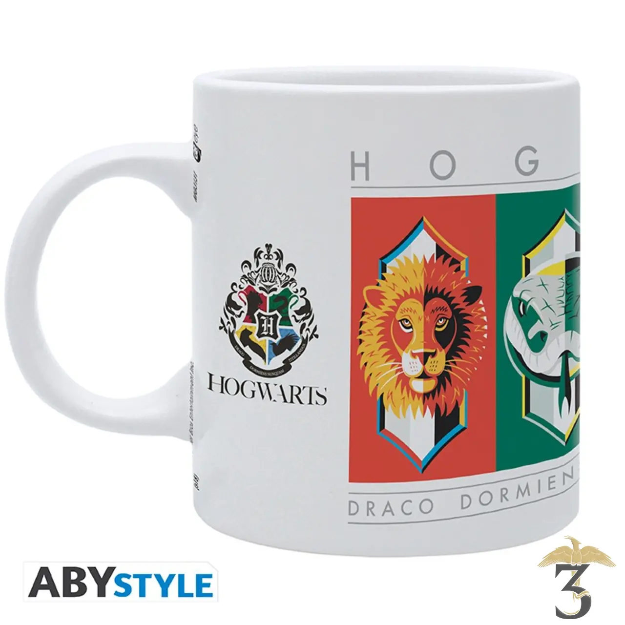 Mug crest maisons 320ml - Les Trois Reliques, magasin Harry Potter - Photo N°1