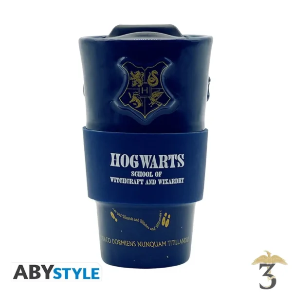 Mug de voyage ceramique poudlard 450ml - Les Trois Reliques, magasin Harry Potter - Photo N°1