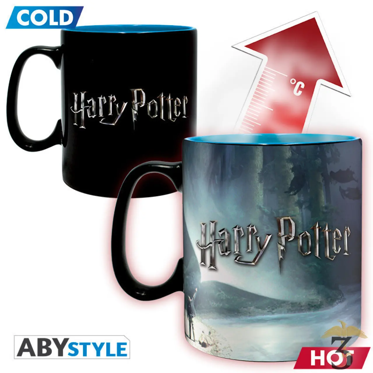 Mug heat change patronus 460ml - Les Trois Reliques, magasin Harry Potter - Photo N°2