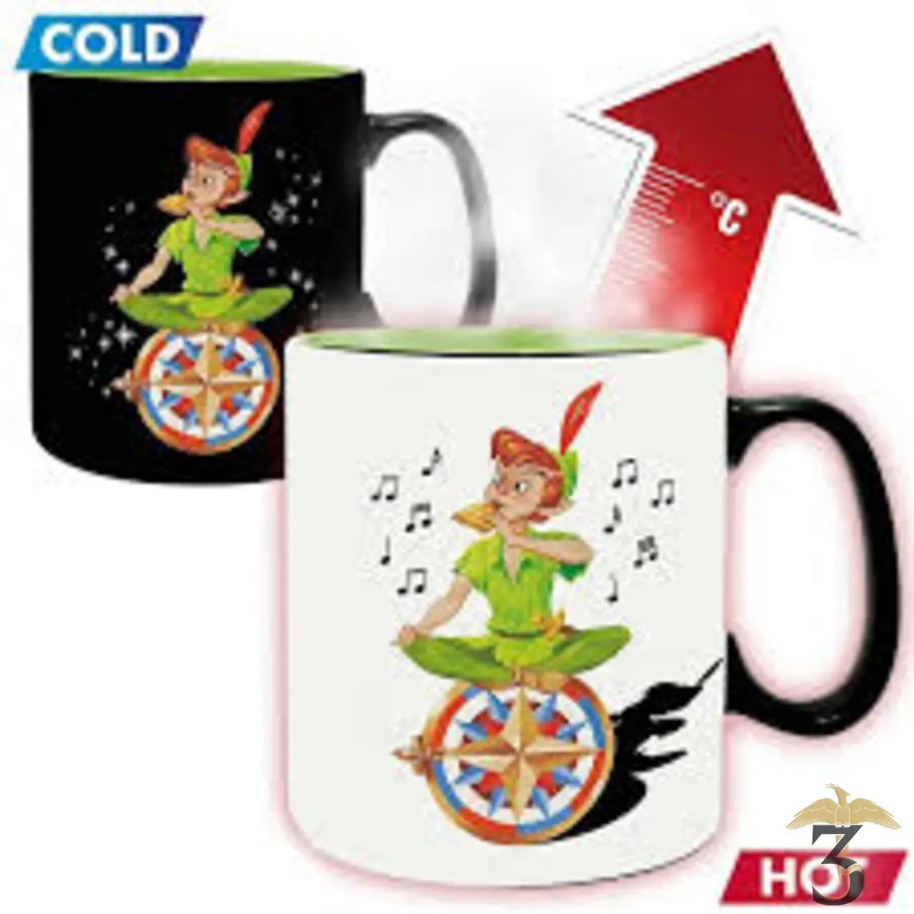 Mug heat change peter pan neverland - Les Trois Reliques, magasin Harry Potter - Photo N°1