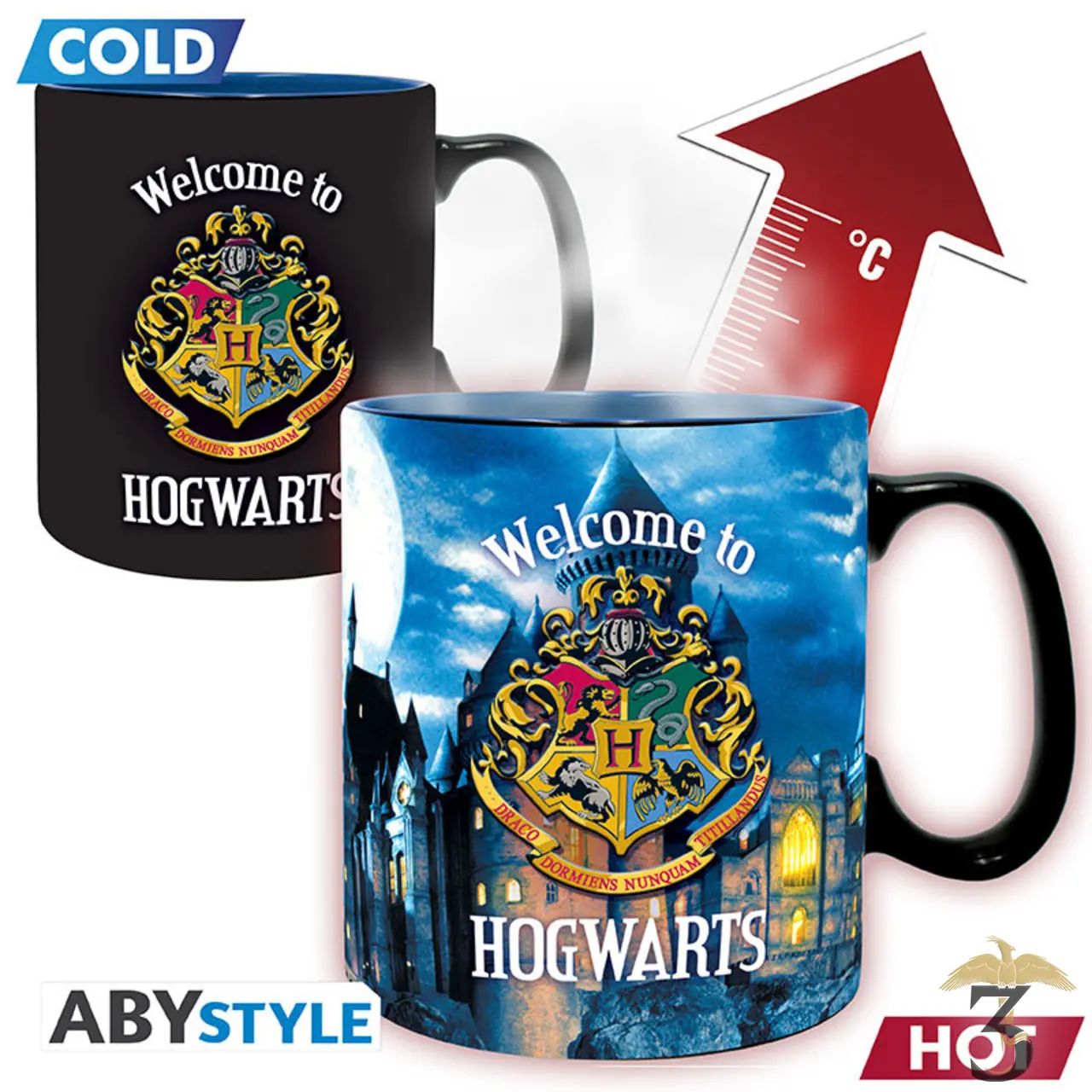 Mug heat change welcome to hogwarts 320ml - Les Trois Reliques, magasin Harry Potter - Photo N°2