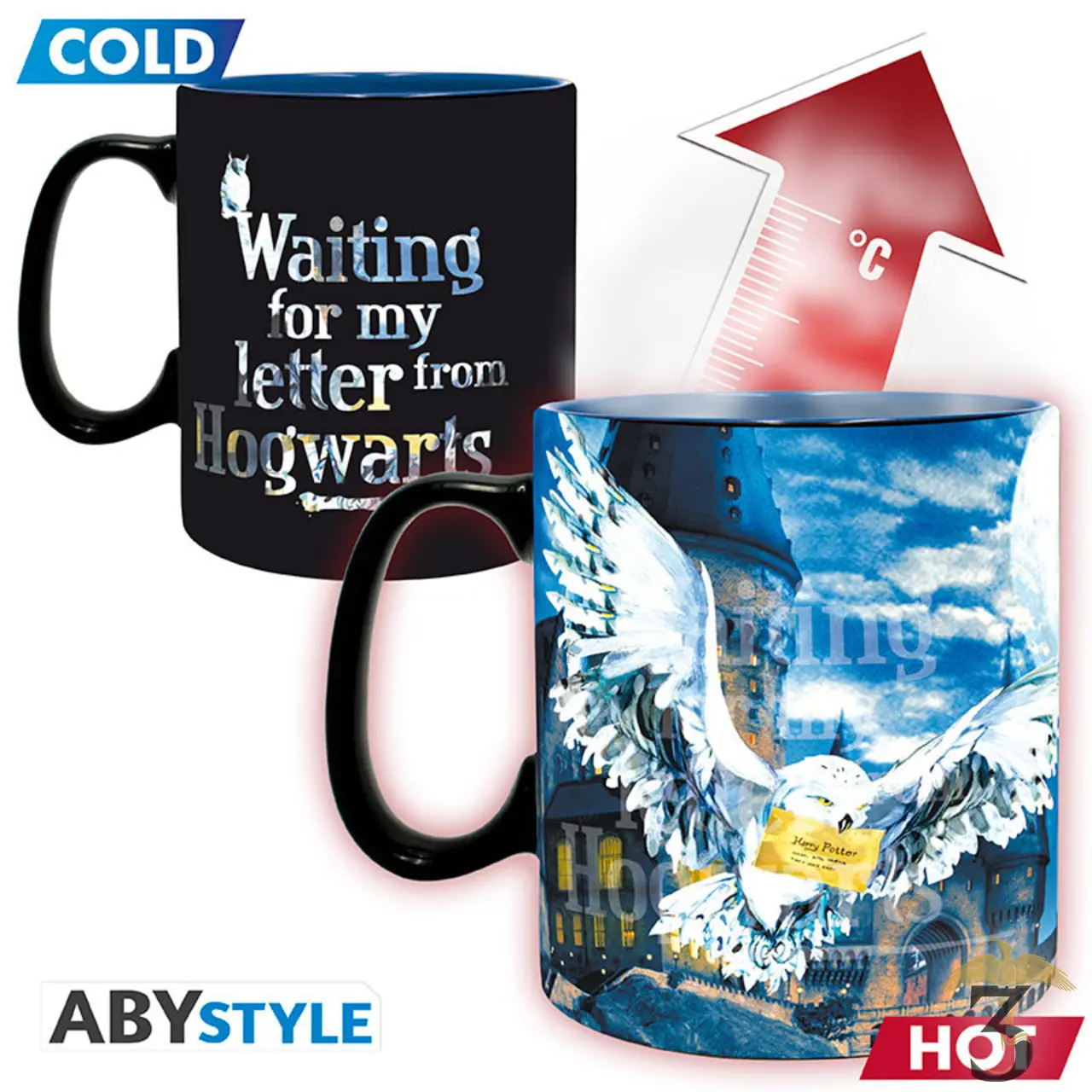 Mug heat change welcome to hogwarts 320ml - Les Trois Reliques, magasin Harry Potter - Photo N°3