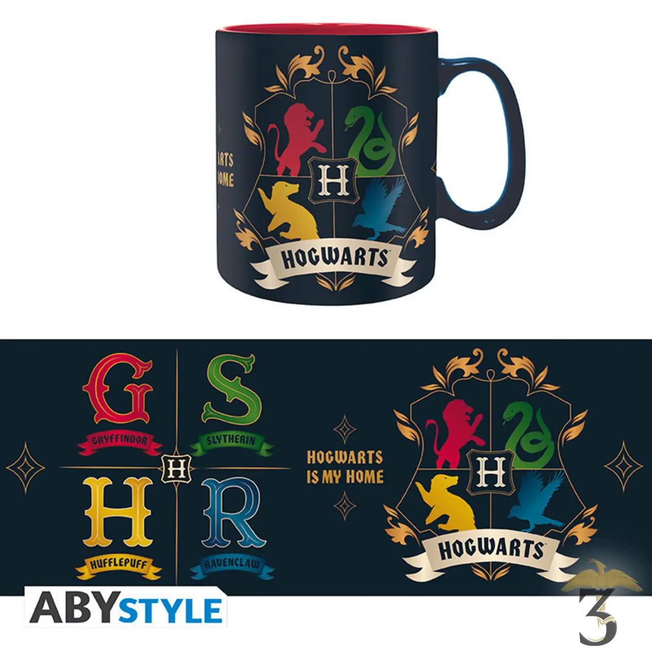 Mug les 4 maison 460ml - Les Trois Reliques, magasin Harry Potter - Photo N°2