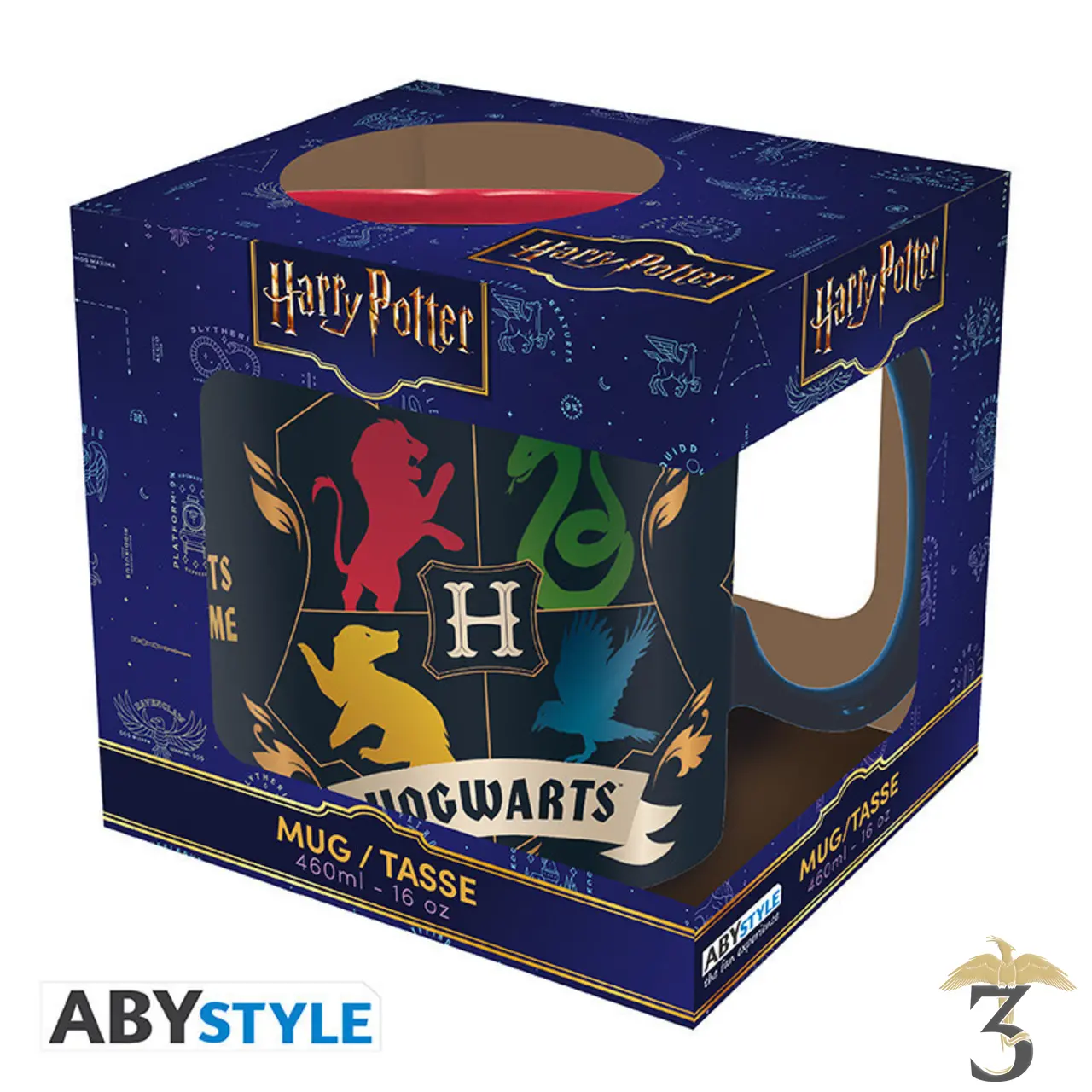 Mug les 4 maison 460ml - Les Trois Reliques, magasin Harry Potter - Photo N°5