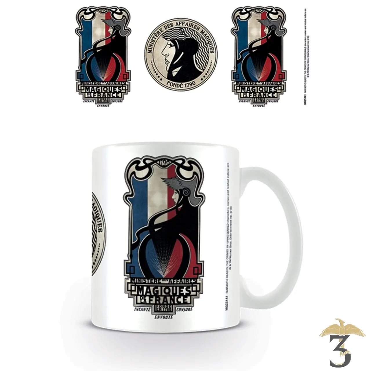 Mug ministère de la magie française 320ml - Les Trois Reliques, magasin Harry Potter - Photo N°1