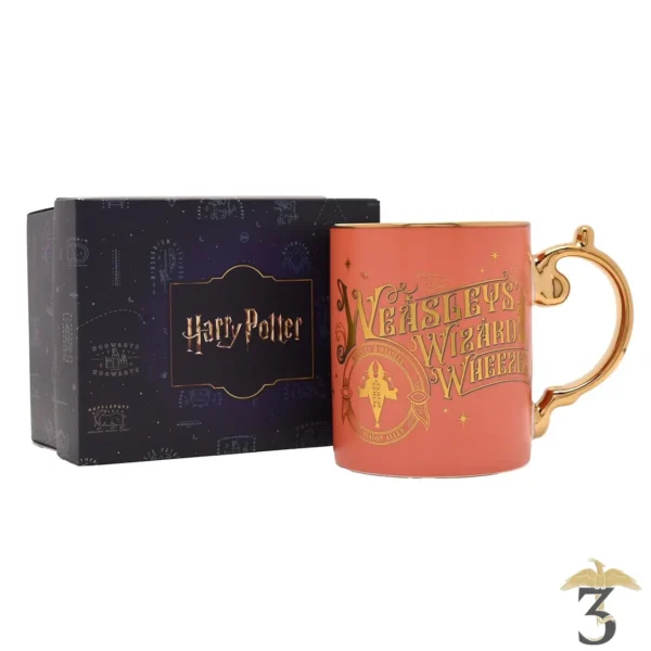 Mug weasleys – collection céramique gold harry potter - Les Trois Reliques, magasin Harry Potter - Photo N°1