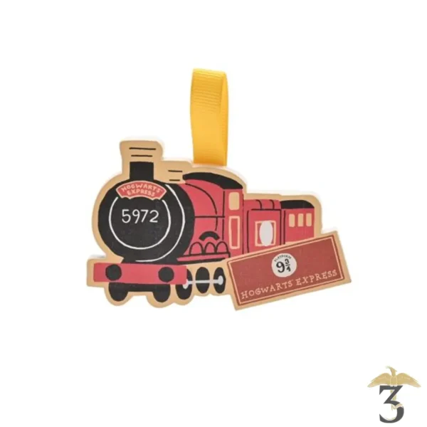 Ornement en bois poudlard express - Les Trois Reliques, magasin Harry Potter - Photo N°1