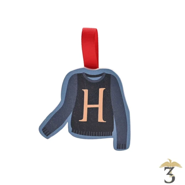 Ornement en bois pull harry potter - Les Trois Reliques, magasin Harry Potter - Photo N°1