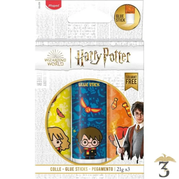 Pack 3 tubes de colle 21 g harry potter - Les Trois Reliques, magasin Harry Potter - Photo N°1