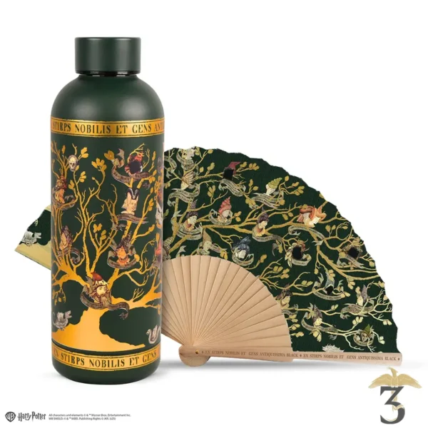Pack bouteille isotherme et éventail – famille black – harry potter - Les Trois Reliques, magasin Harry Potter - Photo N°1