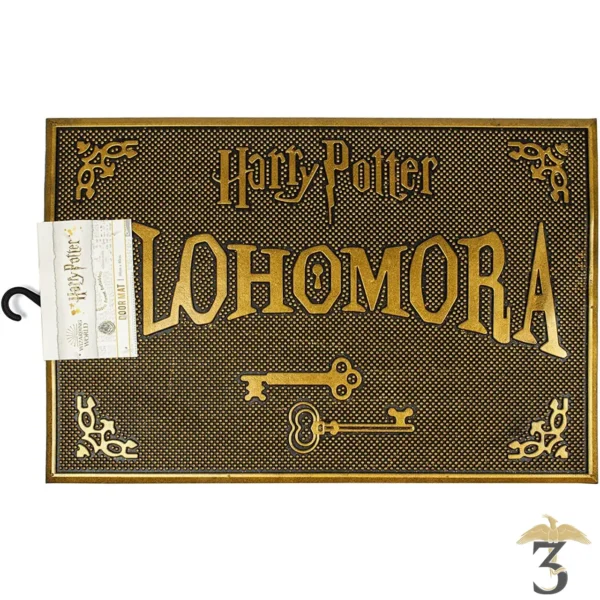 PAILLASSON CAOUTCHOUC HARRY POTTER ALOHOMORA - Les Trois Reliques, magasin Harry Potter - Photo N°1