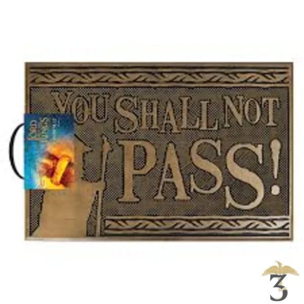 Paillasson en caoutchouc you shall not pass ​40×60 – le seigneur des anneaux - Les Trois Reliques, magasin Harry Potter - Photo N°3