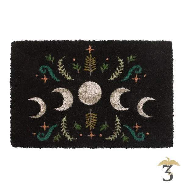 paillasson noir forêt sombre – phases de lune - Les Trois Reliques, magasin Harry Potter - Photo N°1