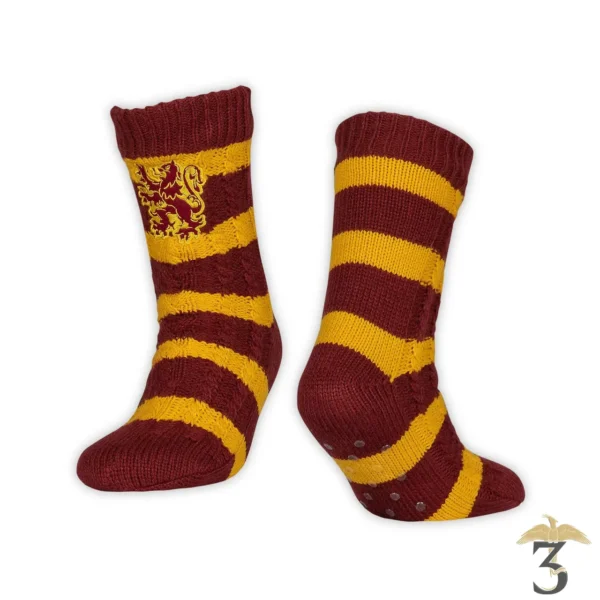 PANTOUFLE CHAUSSETTES GRYFFONDOR - Les Trois Reliques, magasin Harry Potter - Photo N°1