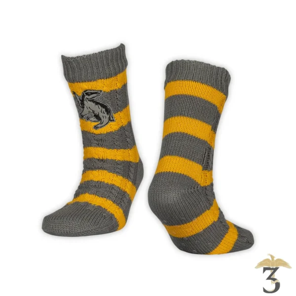 PANTOUFLE CHAUSSETTES POUFSOUFFLE - Les Trois Reliques, magasin Harry Potter - Photo N°1