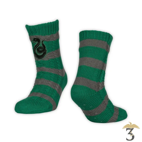 PANTOUFLE CHAUSSETTES SERPENTARD - Les Trois Reliques, magasin Harry Potter - Photo N°1