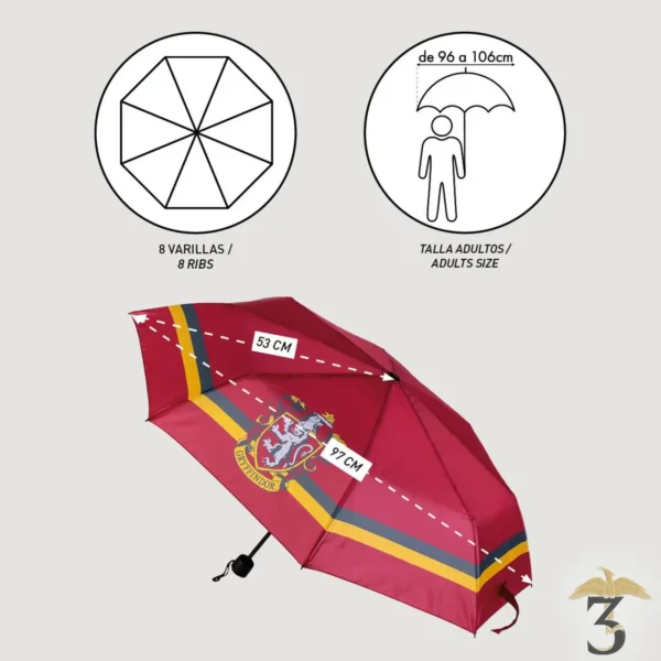 Parapluie manuel gryffondor - Les Trois Reliques, magasin Harry Potter - Photo N°4