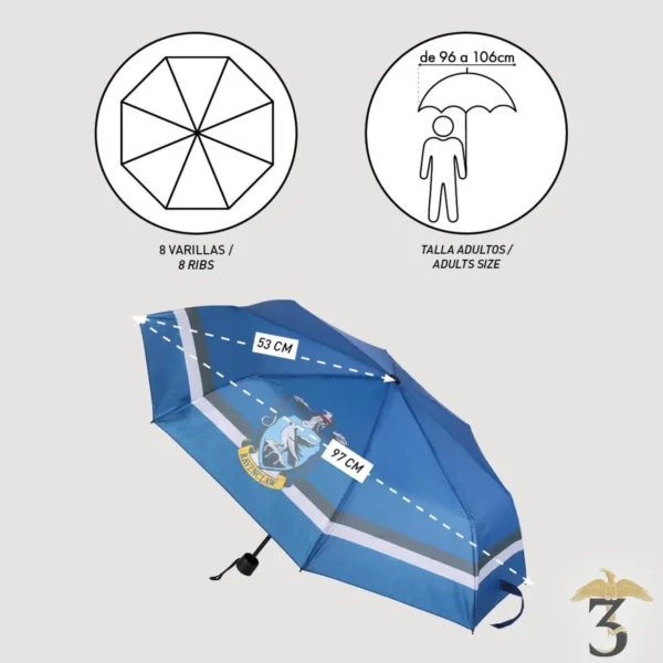 Parapluie manuel serdaigle - Les Trois Reliques, magasin Harry Potter - Photo N°4