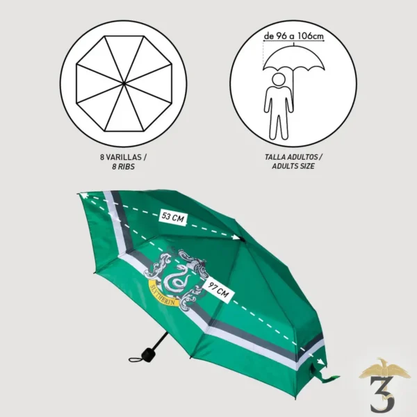 Parapluie manuel serpentard - Les Trois Reliques, magasin Harry Potter - Photo N°4