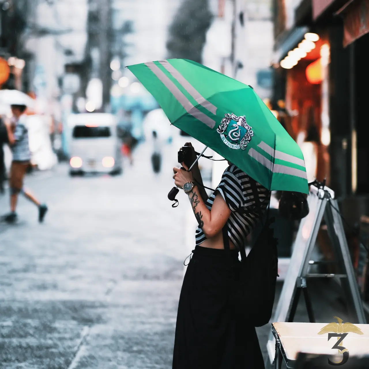 Parapluie Serpentard - Les Trois Reliques, magasin Harry Potter - Photo N°4