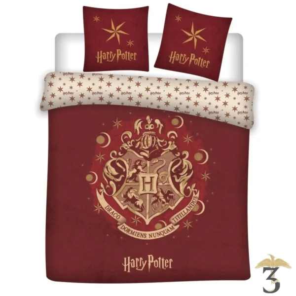Parure de lit Harry Potter Poudlard - 2 personnes - Les Trois Reliques, magasin Harry Potter - Photo N°1