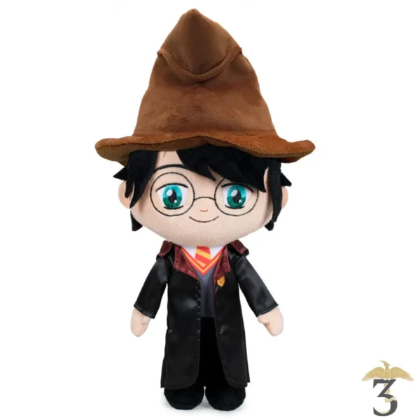 PELUCHE HARRY CAPE ROUGE 29CM - Les Trois Reliques, magasin Harry Potter - Photo N°1