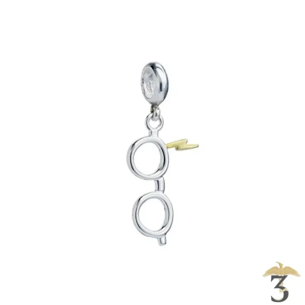 PENDENTIF CHARM ECLAIR ET LUNETTES ARGENT 925 EME - Les Trois Reliques, magasin Harry Potter - Photo N°1