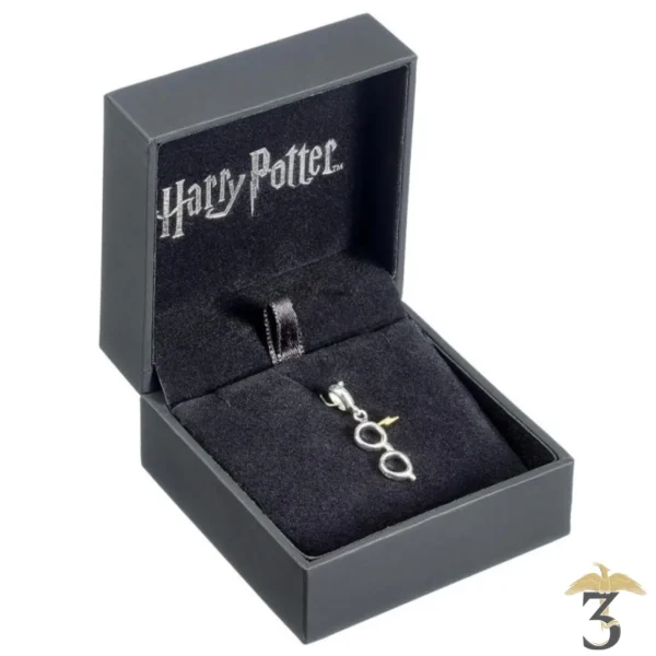 PENDENTIF CHARM ECLAIR ET LUNETTES ARGENT 925 EME - Les Trois Reliques, magasin Harry Potter - Photo N°3