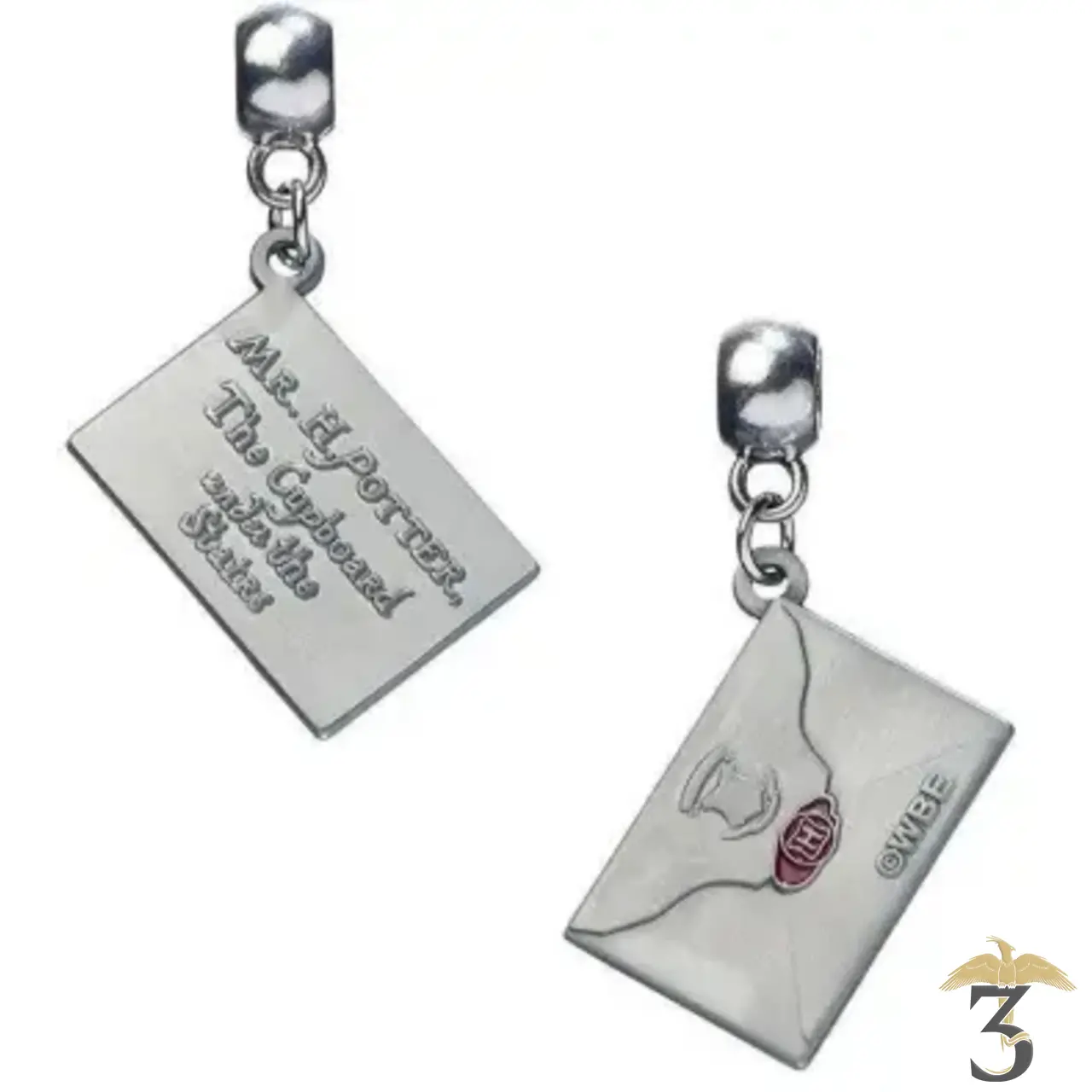 Pendentif charm lettre d’acceptation à poudlard - Les Trois Reliques, magasin Harry Potter - Photo N°2