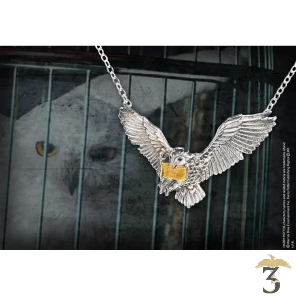 PENDENTIF HEDWIGE – ARGENT 925eme – PLAQUER OR 24 CARRATS - Les Trois Reliques, magasin Harry Potter - Photo N°2