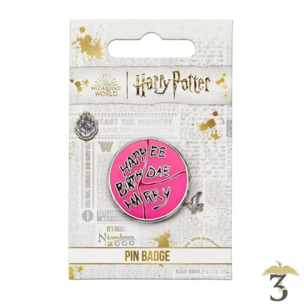 Pin s happee birthdae – harry potter - Les Trois Reliques, magasin Harry Potter - Photo N°1