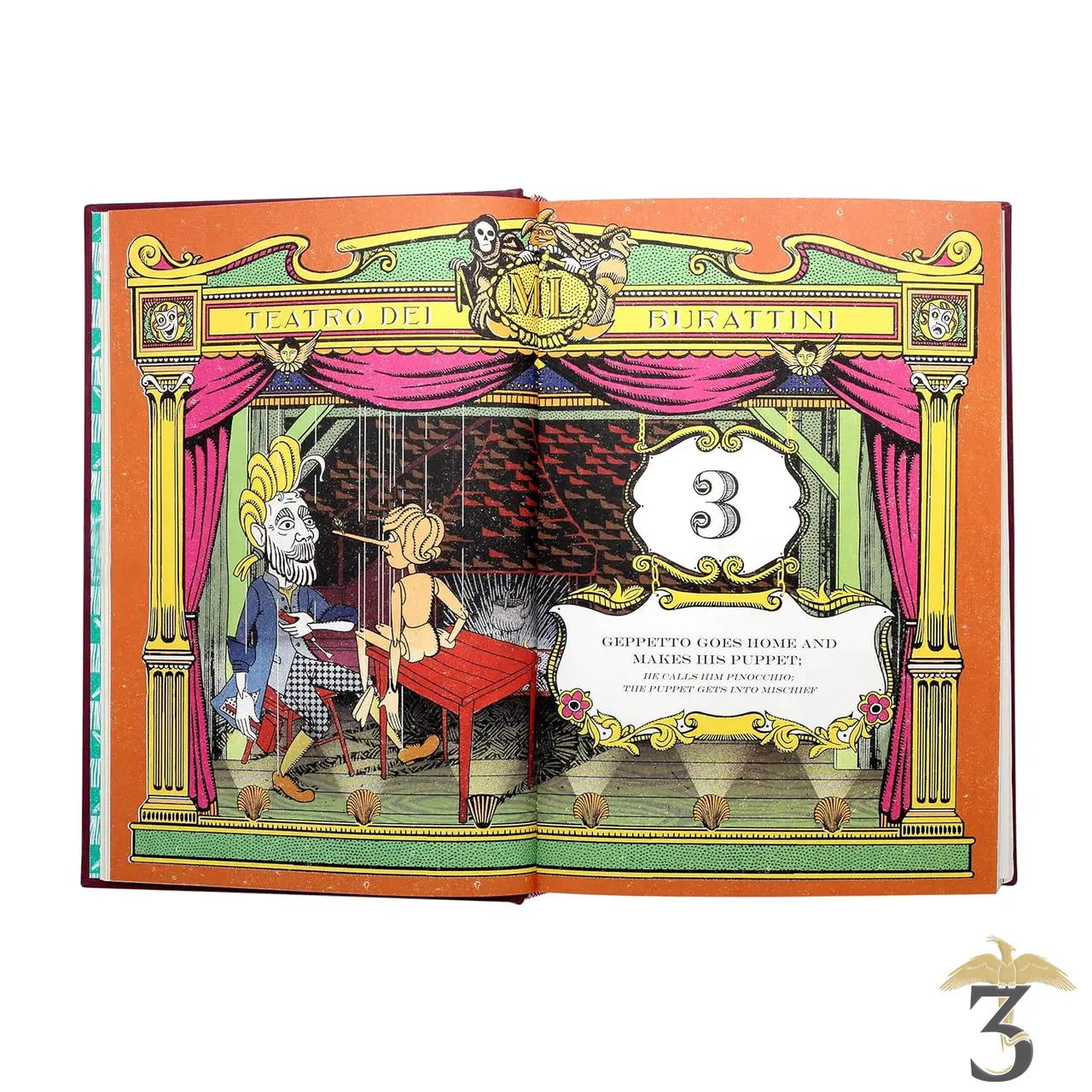 Pinocchio – édition interactive (illustrée par minalima) - Les Trois Reliques, magasin Harry Potter - Photo N°2