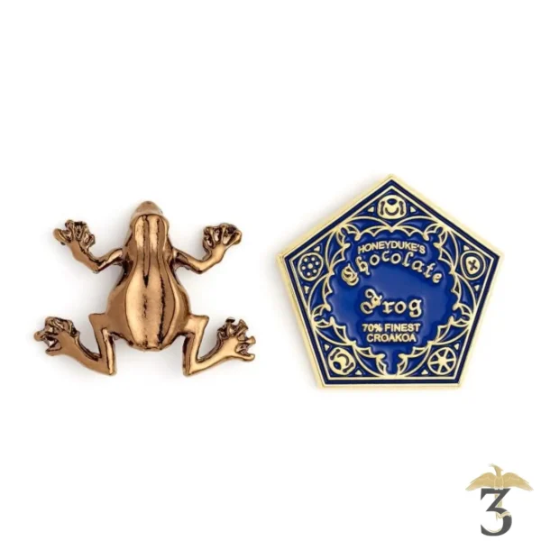 Pin's Chocogrenouille plaqué argent - Les Trois Reliques, magasin Harry Potter - Photo N°1