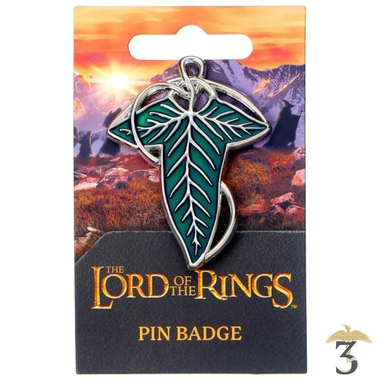 Pin’s feuille de lorien – le seigneur des anneaux - Les Trois Reliques, magasin Harry Potter - Photo N°2