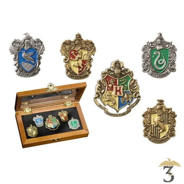 Pins Maisons de Poudlard - Noble Collection Harry Potter - Les Trois Reliques, magasin Harry Potter - Photo N°1